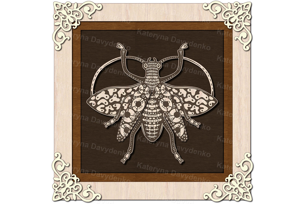 DIY Layered Beetle laser cut file, an Object Graphic by Bubert Art (Photo 3 of 6)