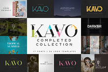 Kavo Font Bundle 17in1 + 24 logos