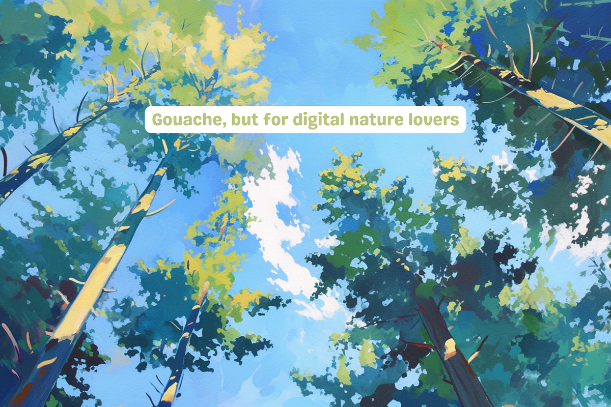 Nature Gouache Procreate Brushes, a Brush Add-On by Cozy Brushery (Photo 9 of 9)