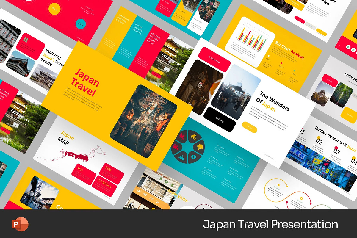 Japan Travel Powerpoint Templates, a Presentation Template by Fit-tee (Photo 1 of 2)