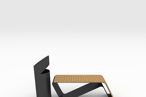 3D Model Bench Park 23