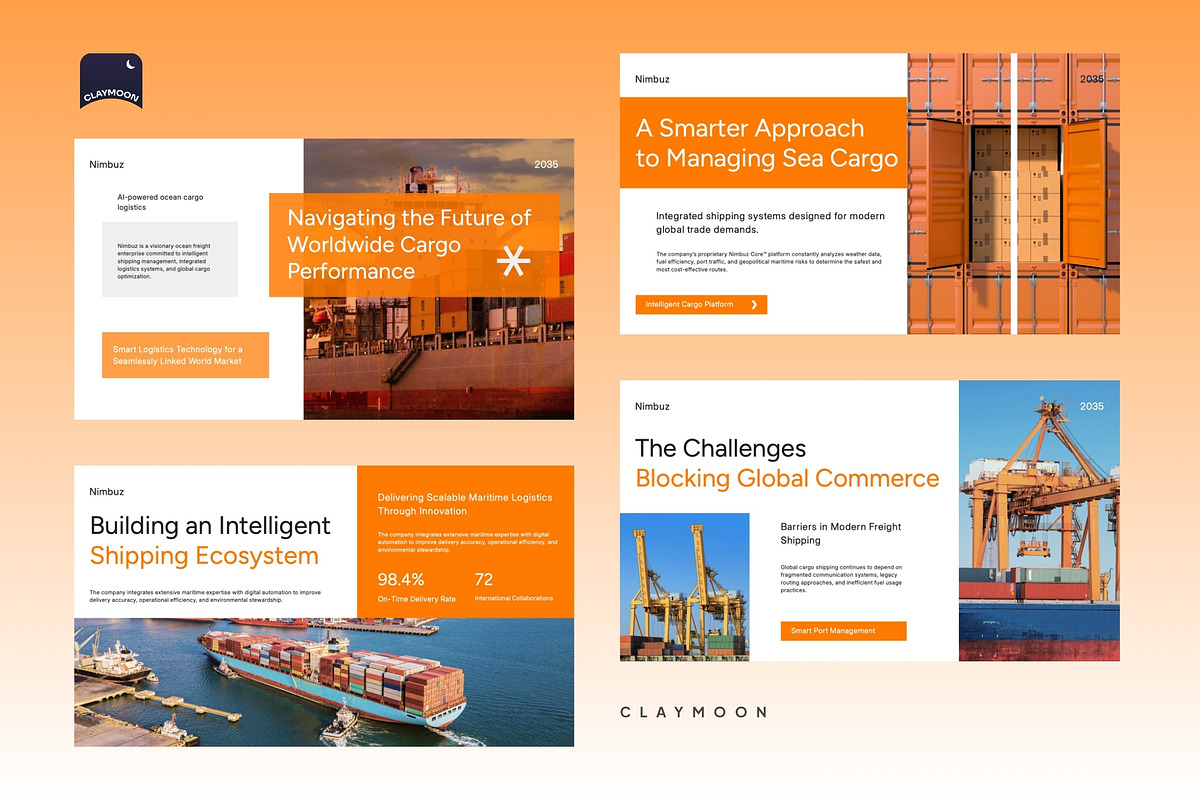 Ship Cargo & Maritime Logistics, a Presentation Template by Claymoon Lab (Photo 3 of 7)
