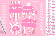 Procreate Mature Female pose brushes, a Brush Add-On by Revabrush (Thumbnail 4 of 5)
