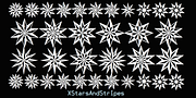 XStarsAndStripes, a Symbol Font by Ingrimayne Type (Thumbnail 2 of 5)