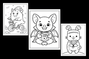 Cute Haunts & Halloween Coloring, a Seasonal Illustration by Design Station (Thumbnail 2 of 3)
