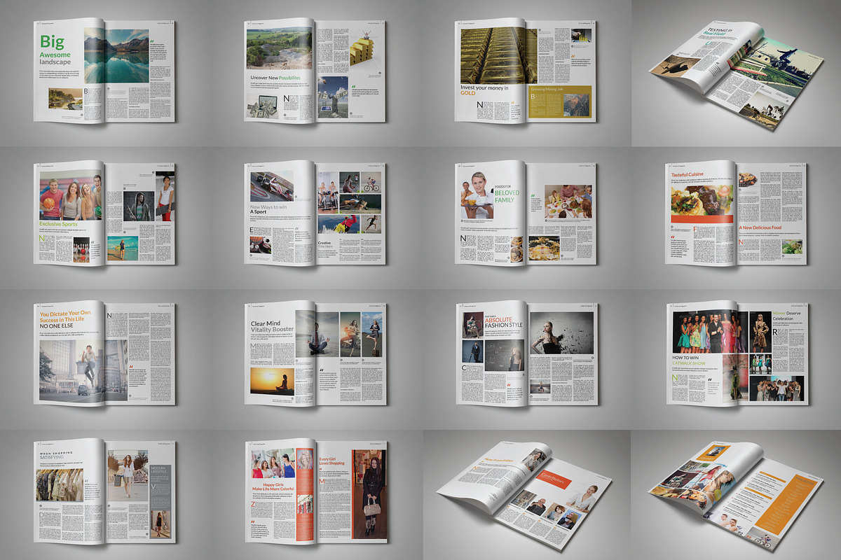 Multi-purpose Magazine Template, a Magazine Template by GreenDesign (Photo 7 of 7)