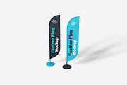 Feather Flag Mockup, an Advertising Mockup by bimockup (Thumbnail 2 of 6)