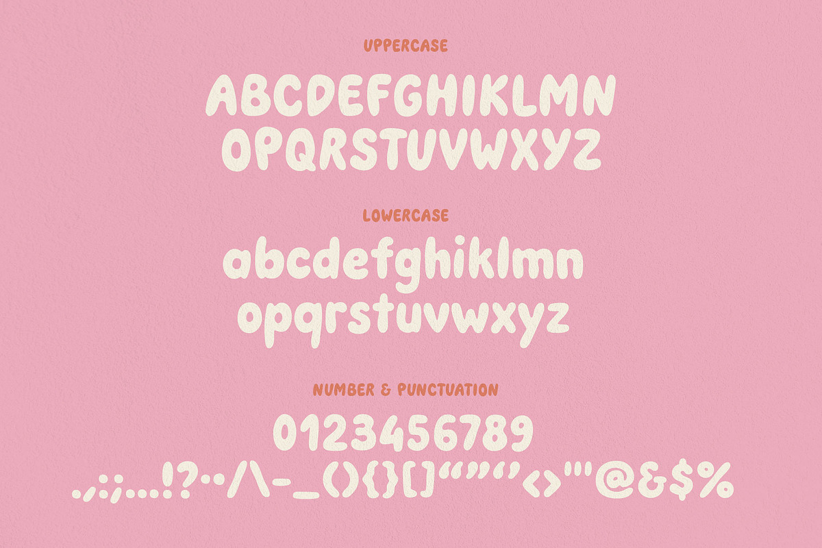 Chubby Bubbie - Bubble Display Font, a Handwritten Font by type peace (Photo 7 of 8)