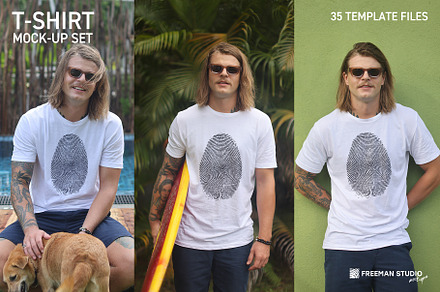 T-Shirt Mockup Set