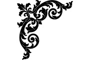Premium Swirl Leaf Corner Frame, a Decorative Illustration by Creativeshirt (Thumbnail 3 of 20)