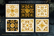 Golden Lion: Baroque Scarf & Pattern, a Pattern Graphic by FineArt (Thumbnail 5 of 6)
