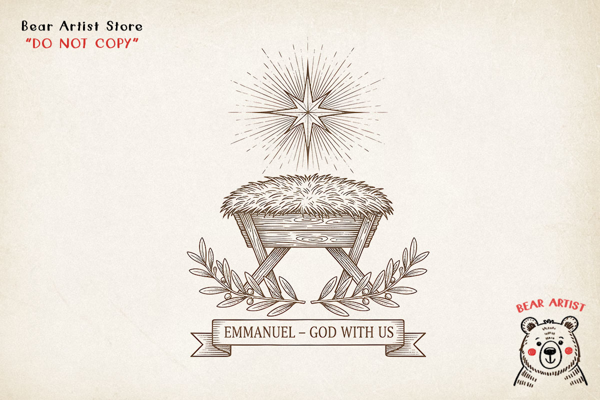 Christian Engraved Illustration, an Object Graphic by GlitterCraft (Photo 81 of 101)