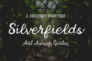 Silverfields - Font Trio + More