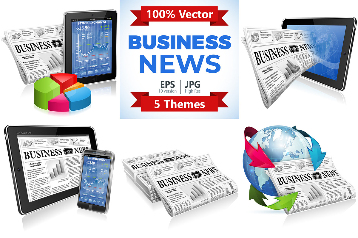 Business News Media Concepts, a Finance Illustration by TAlex (Photo 1 of 6)