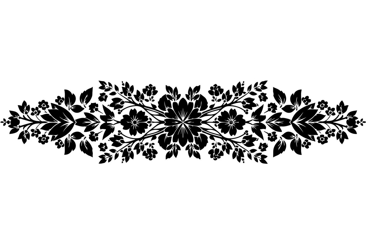 Vintage Floral Divider Bundle, a Decorative Illustration by Designer_Momina (Photo 7 of 21)