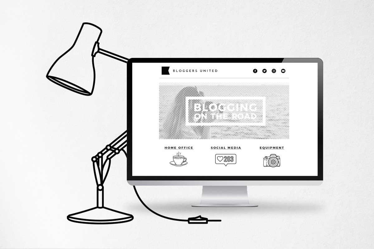 Blog Icons Pack - Social Media, an Outline Icon by Hatch Design Workshop (Photo 2 of 9)