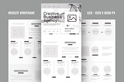 Business Website Wireframe, a Wireframe Template by ContestDesign (Thumbnail 1 of 6)