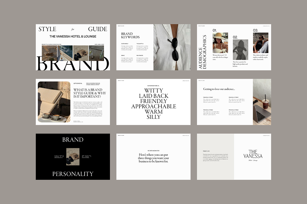 Luxury Brand Guidelines Templates, a Presentation Template by Brand & Bloom (Photo 2 of 10)