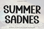 SUMMER SADNES, a Sans Serif Font by InermediaSTUDIO (Thumbnail 1 of 8)