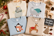 Christmas Animals Illustrations, a Seasonal Illustration by Anna Studio (Thumbnail 5 of 12)