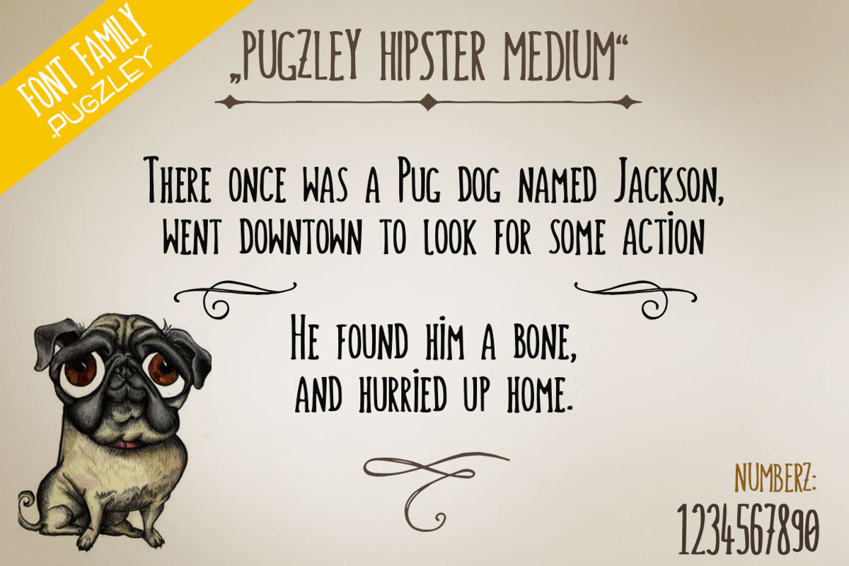 11 Handmade Font Family Pugzley, a Font by the little wonder shop (Photo 13 of 14)