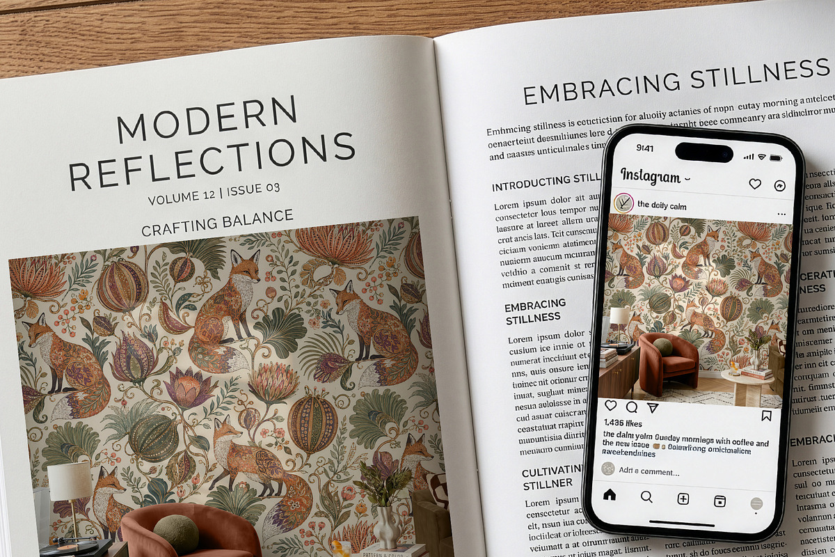 Modern Wallpaper Room Mockup PSD, a Household Mockup by 1001 mockups (Photo 3 of 8)