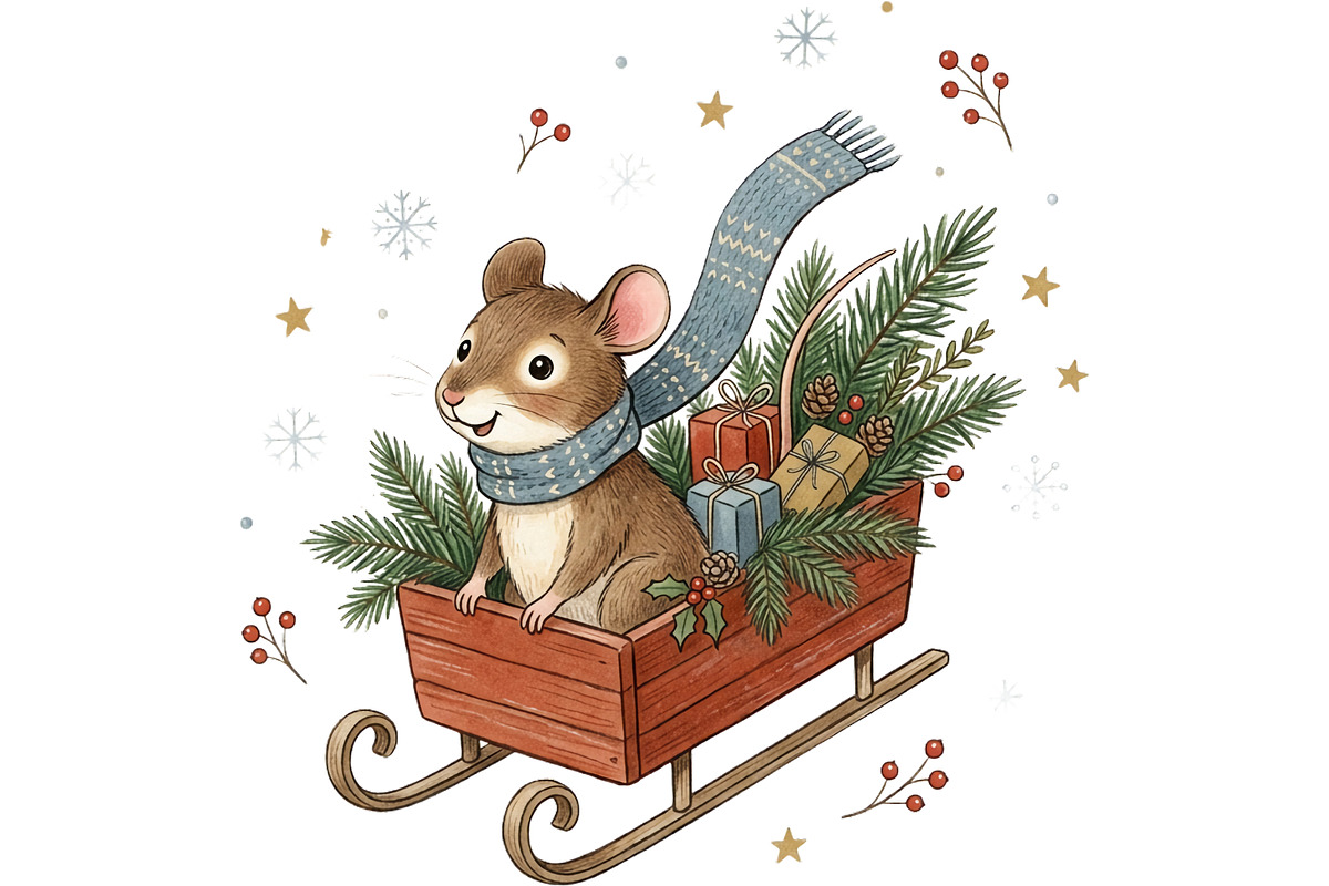 Cozy Winter Animals Clipart Bundle, an Animal Illustration by T-shirt Pond (Photo 6 of 25)