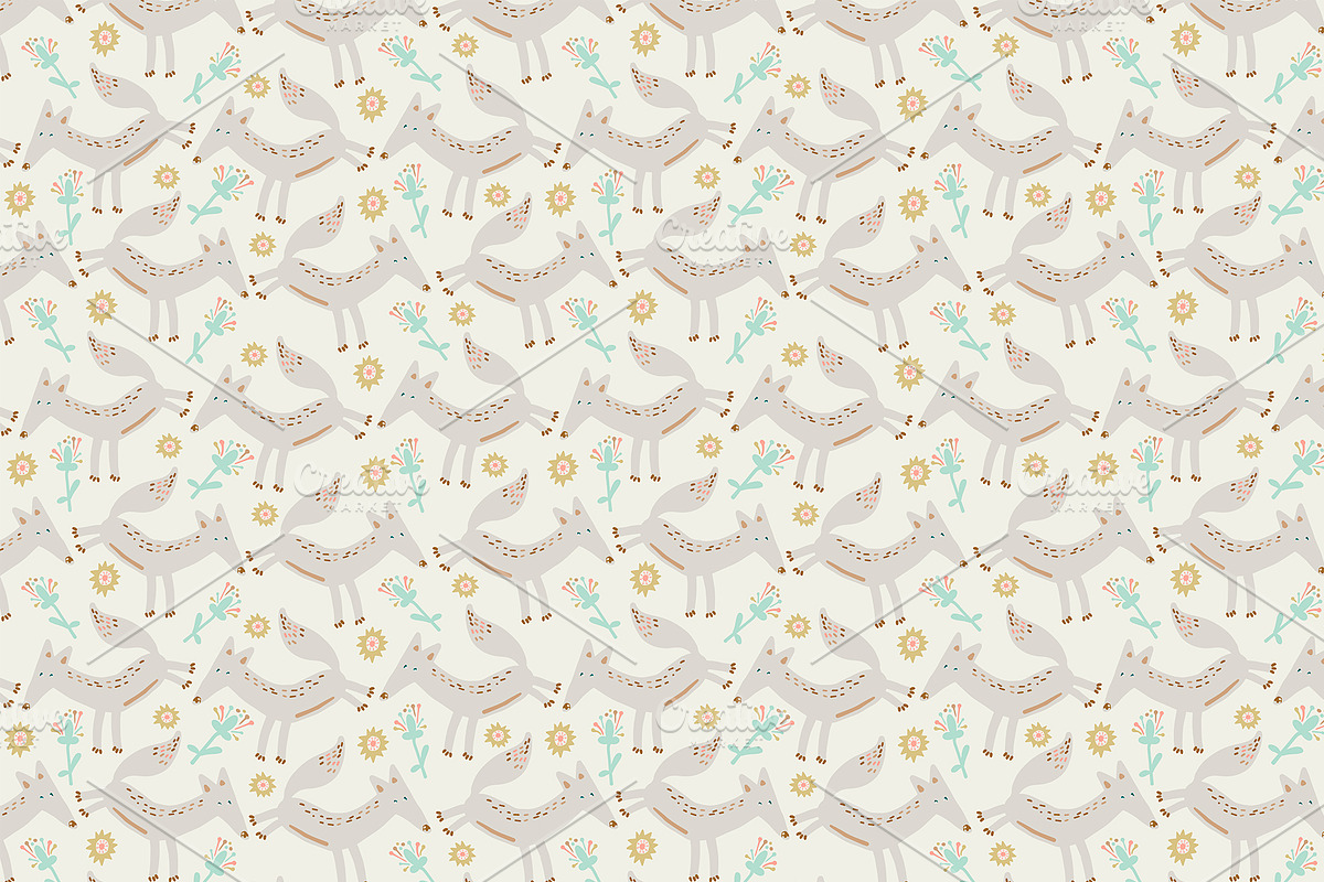 Cute and kind foxes, a Texture Graphic by Tanna.ART (Photo 6 of 13)