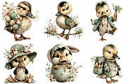 Whimsical Easter Duck Clipart, an Illustration by Daily.Designs (Thumbnail 6 of 7)