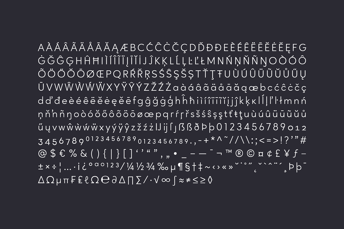 Ageo; 16 Geometric Font Family, a Sans Serif Font by Eko Bimantara (Photo 8 of 13)