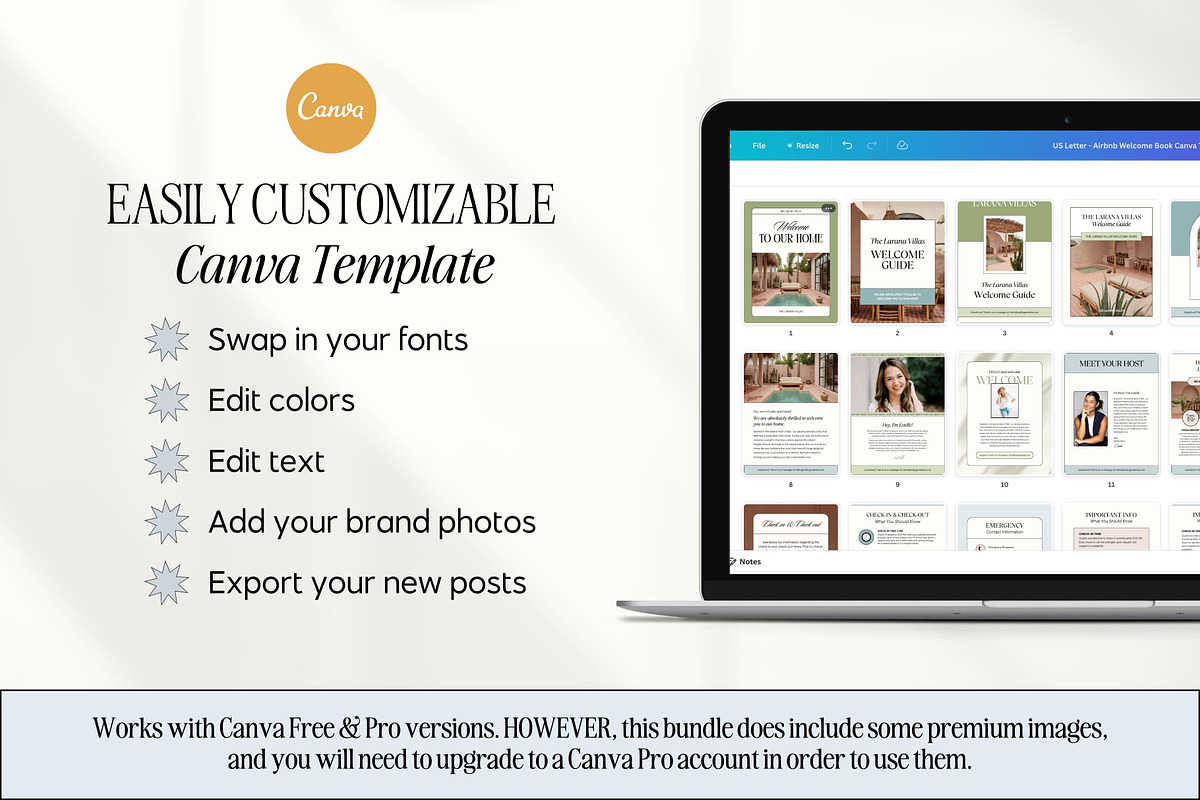 Airbnb Welcome Book Canva Templates, a Magazine Template by Fallon Gerst (Photo 6 of 23)