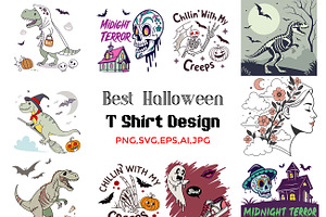 Best Halloween T Shirt Design, a Print Template by Studio Retouch