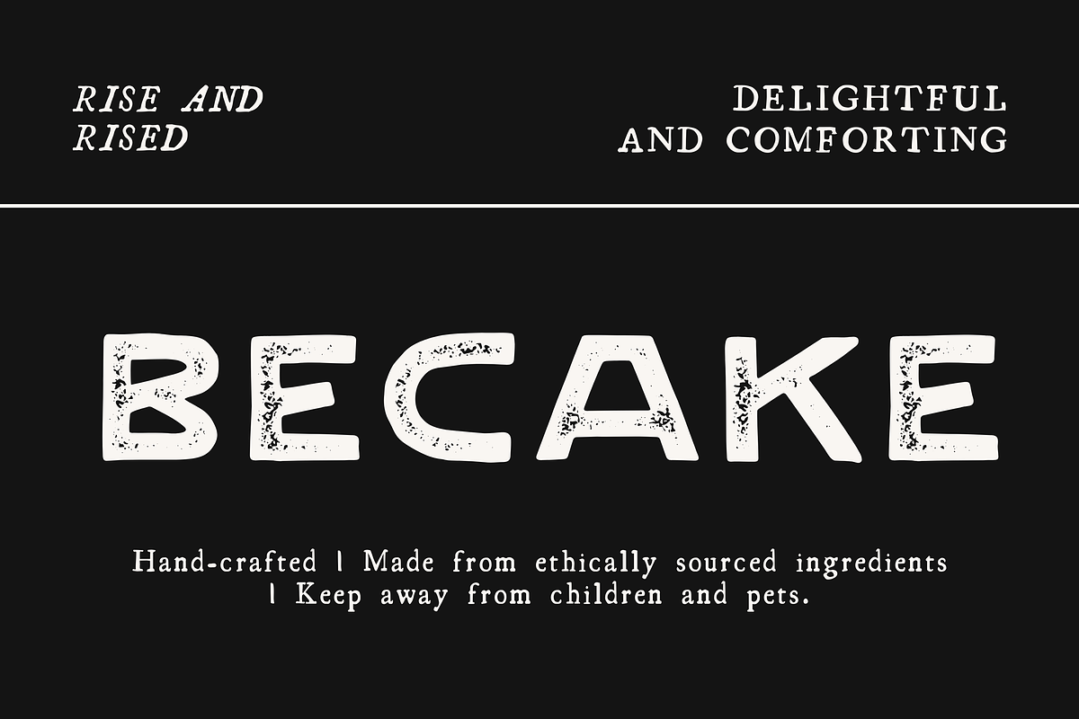 Rosebud - Vintage Letterpress Font, a Sans Serif Font by Graphicfresh (Photo 7 of 8)