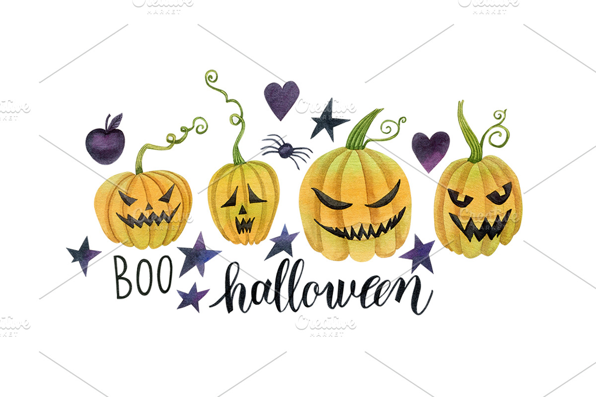 Halloween, a Decorative Illustration by Watercolor life (Photo 4 of 6)