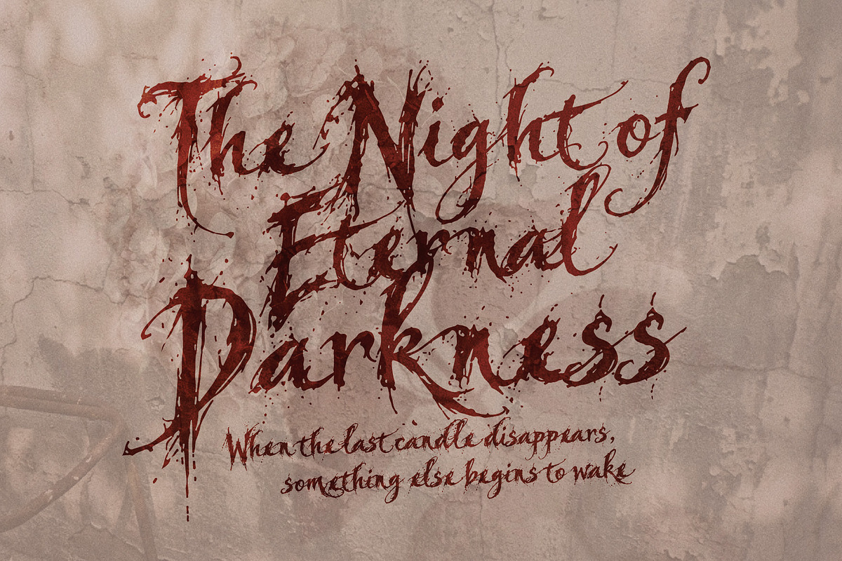 Veirwrath Borngrave - Haunted Beauty, a Handwritten Font by HypeWorksCo (Photo 4 of 12)