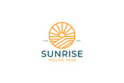 Sunrise Dawn Logo Badge Linear, a Branding & Logo Template by Signatoro (Thumbnail 1 of 3)