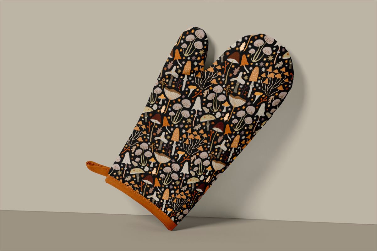 Mid Century Modern Mushrooms, an Object Illustration by Jennadesigns (Photo 11 of 16)
