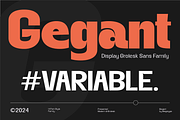 Gegant Font, a Sans Serif Font by Megatype (Thumbnail 1 of 15)