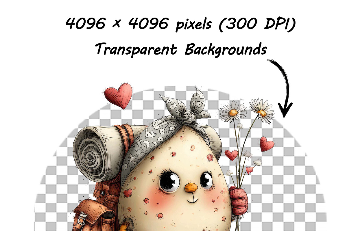 Funny Easter Eggs Clipart Whimsical, an Illustration by one-touch (Photo 14 of 18)