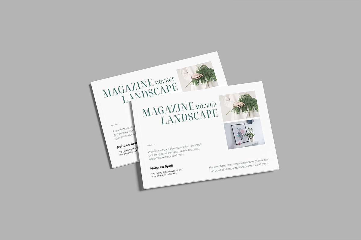 A4 Landscape Magazine Mockup, a Books & Magazine Mockup by lamorastudio (Photo 5 of 11)
