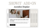 Showit Addon - Accordion Template, a Websites & App Template by Amanda Pena Design (Thumbnail 1 of 5)