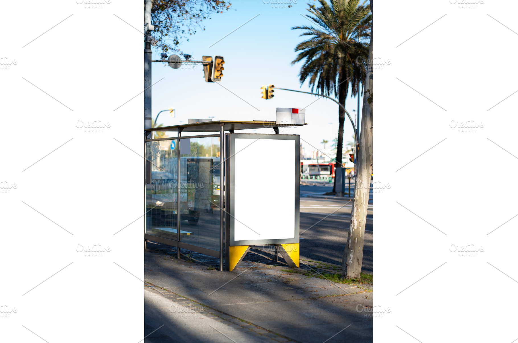 Blank vertical advertising billboard, an Architecture Photo by volodymyrshtun13795