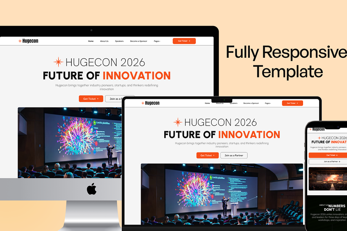 Hugecon - Events Web HTML Template, a HTML Template by TNCFlow (Photo 5 of 5)