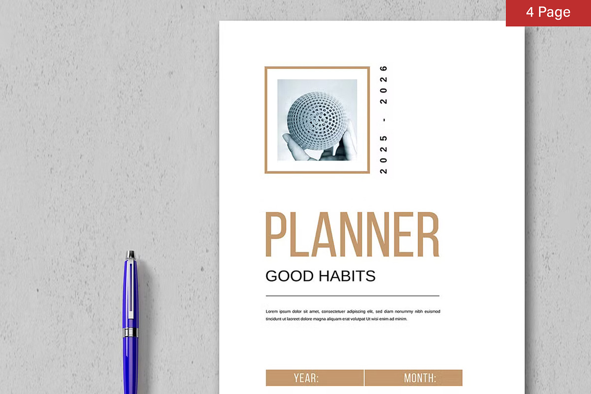 Planner Template Bundle, a Stationery Template by ContestDesign (Photo 15 of 39)