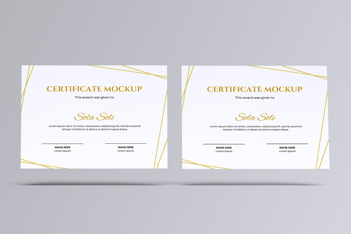 Certificate Mockup, a Product Mockup by Riel Concept (Photo 4 of 5)