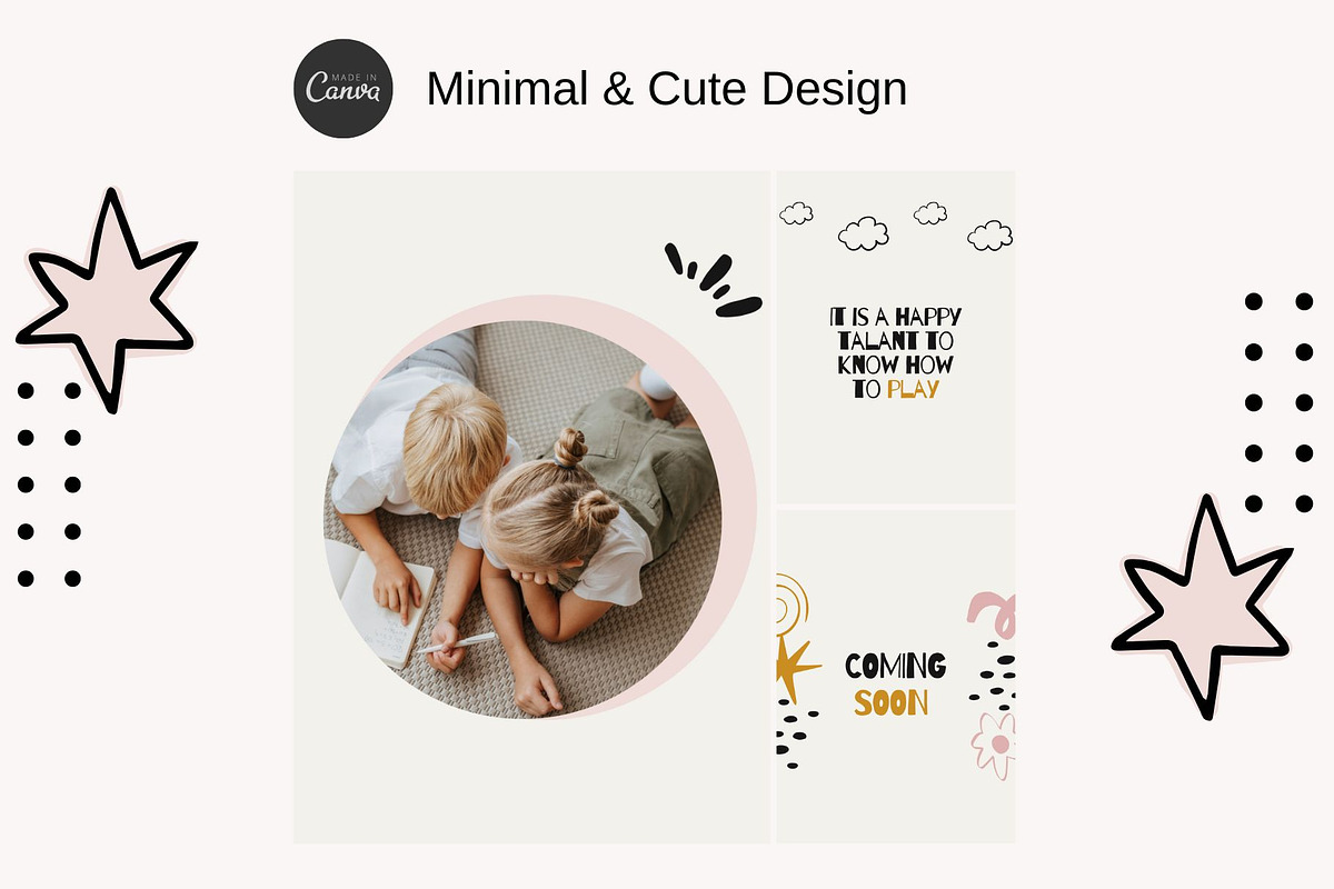 Kids Instagram Post & Stories Canva, a Social Media Template by Yaaas Design (Photo 5 of 16)