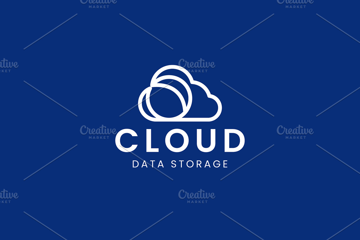 Cloud logo icon illustration, a Branding & Logo Template by Dyn Studio