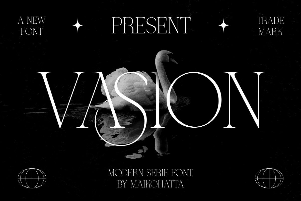 Vasion - Modern Serif Font, a Serif Font by MaikoHatta (Photo 1 of 7)