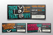 Editable Spooky Halloween Tickets, a Card Template by Juan ePrint Shop (Thumbnail 1 of 2)