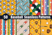50 Baseball  Seamless Patterns, a Pattern Graphic by protabsorkar11 (Thumbnail 1 of 4)
